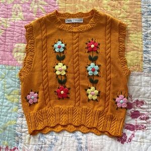 Floral Zara Sweater Vest